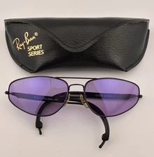 Vintage B&L Ray Ban Bausch & Lomb A30 Purple Chromax Sport Series 3 W1739 w/Case
