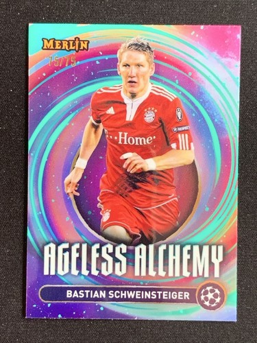Bastian Schweinsteiger 2024-25 Topps Merlin UCC Ageless Alchemy Aqua /75 #AA-2