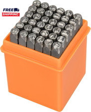 Metal Stamping Kit 3Mm 1/8 Number and Letter Stamp Set Artistic Font Uppercase