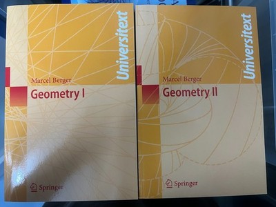 GEOMETRY I & II - MARCEL BERGER - NEW PAPERBACK SET - SPRINGER UNIVERSITEXT