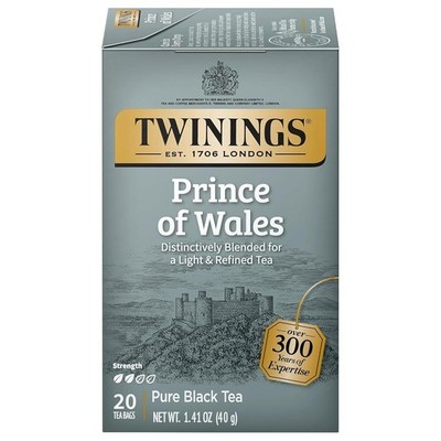 Twinings of London Prince of Wales Tea Bags, 20 Tea Bags