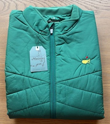 2026 Masters Tournament Tech Green Puffer Full Zip Vest Augusta National Golf XL
