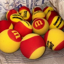 Quick Kids 12 Training Tennis Balls for Kids Beginners, Reduced Speed
