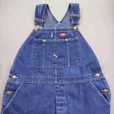 Vintage Men s Stonewash Blue Dickies Denim Bib Overalls Carpenter 40x30 Y2K