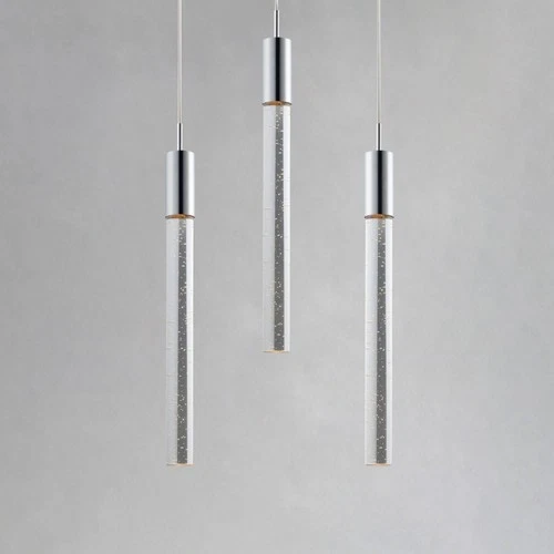 ET2 Big Fizz 13" Chrome and Crystal 3-Light LED Multi Light Pendant - Picture 1 of 4