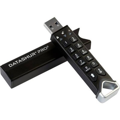 iStorage IS-FL-DP2-256-4 datAshur Pro2 USB Flash Drive 4GB Black USB 3.2 (Gen 1x