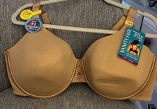 NEW Tan Vanity Fair Full Figure Beauty Back Underwire Padded, Sz 44 DD