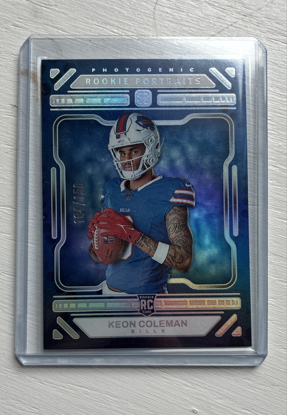 2024 Panini Photogenic - Rookie Portrait Keon Coleman #161 Silver /150 (RC)