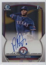 Andres Mesa Bowman Chrome 2023 Refractor /499 Auto
