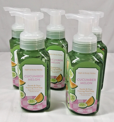 #ad Bath amp; Body Works Cucumber Melon Gentle Foaming Hand Soap 8.75 oz 5 Pk New $47.95