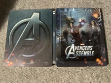 Avengers Assemble Zavvi Embossed Steelbook W/Lenticular Magnet 4k Disc Only