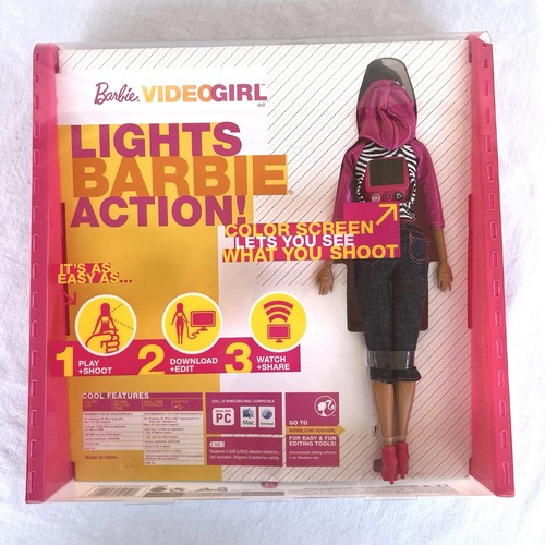 Barbie Video Girl Doll Video Camera & LCD Screen NEW 2009 African American - Picture 6 of 6