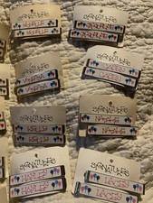 Vintage Barrettes Personalized Names  Lot Of 21 Sets
