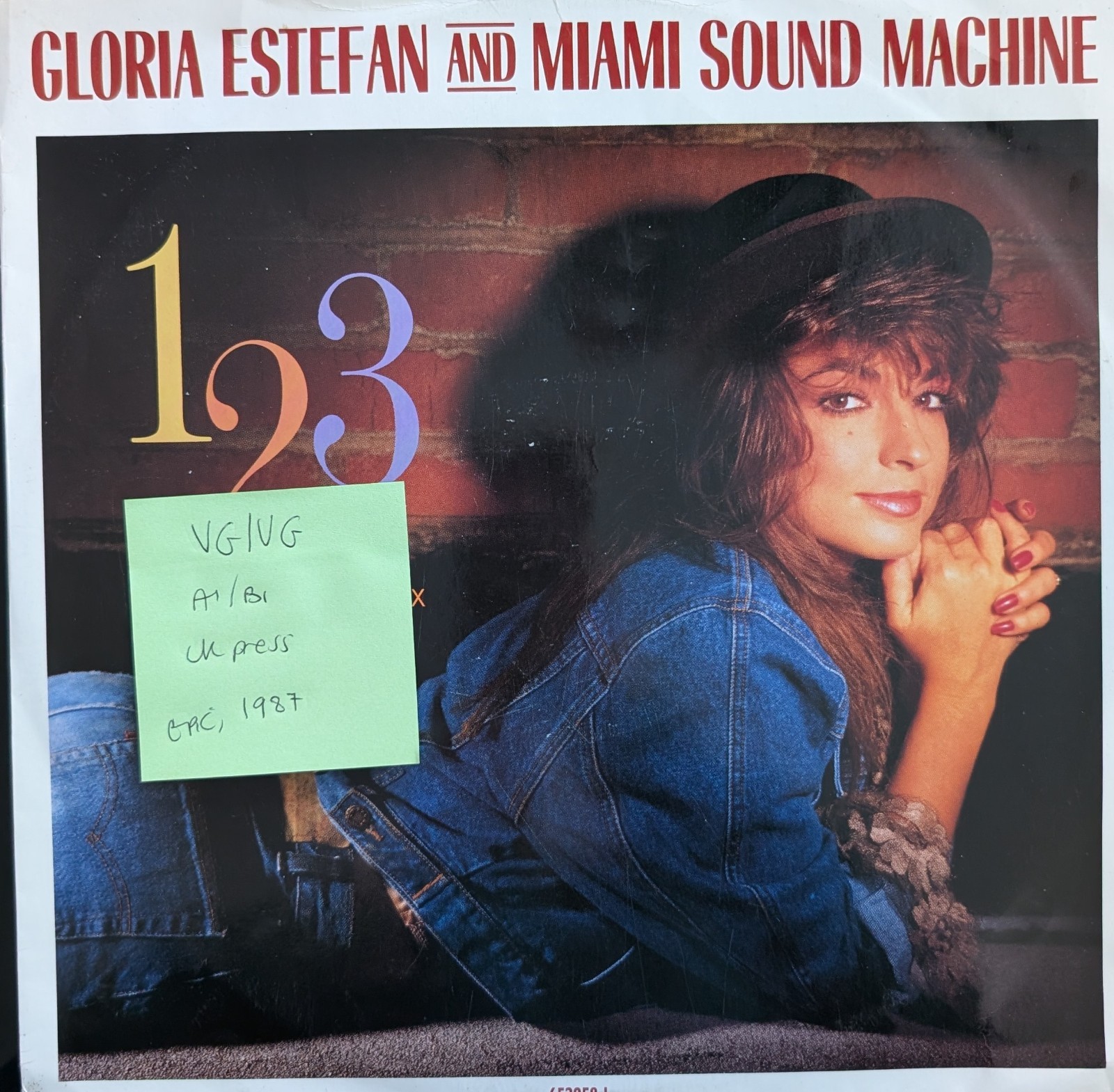 Gloria Estefan & Miami Sound Machine 1-2-3  Vinyl Record VG/VG 652958 1987