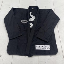 TRAPXJITSU Jiu Jitsu Gi Giacca Kimono Uomo Medium A1 Nero Gesù e Jiu Jitsu