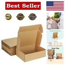 12x9x4 Inches Corrugated Mailing Boxes - 20 Pack for Small Business Shipping