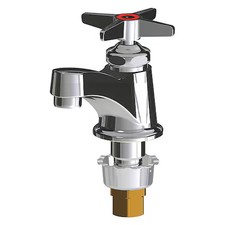 Chicago Faucet 700-E70hotabcp Manual Low Arc Bathroom Faucet, Single Hole