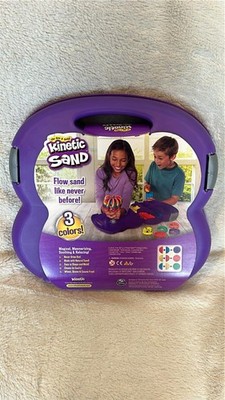 Kinetic Sand Sandwhirlz - Playset w/3  Colors of Sand *Damaged Artwork