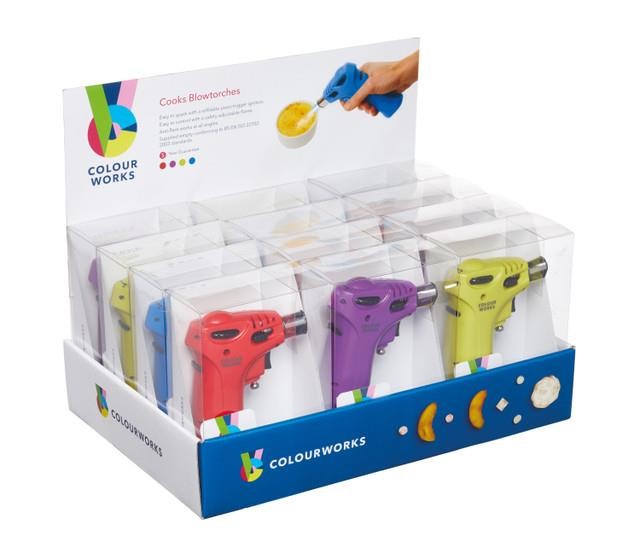 COLOUR WORKS COOKS BLOWTORCH - Assorted Colours