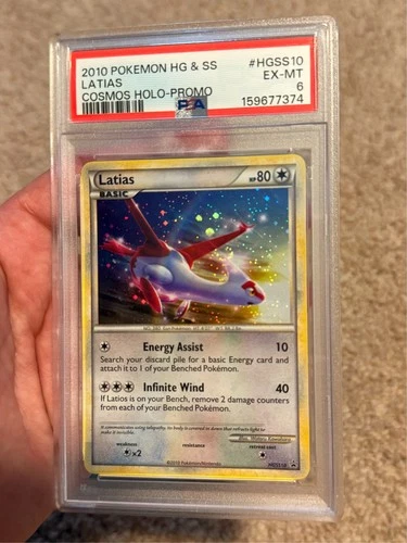 2010 POKEMON HEARTGOLD & SOULSILVER PROMO COSMOS HOLO #HGSS10 LATIAS PSA 6