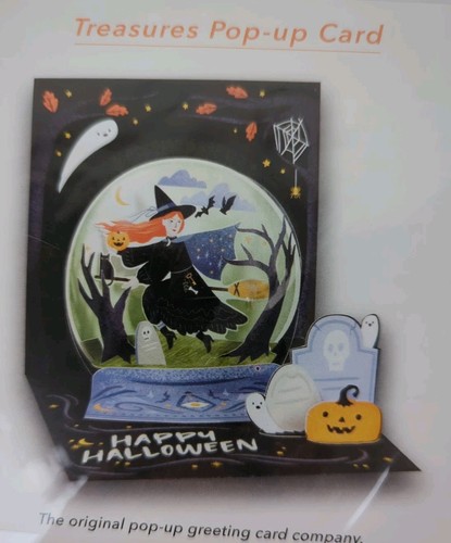Lot 4 Happy Halloween Cards 3D Treasures Pop-Up Greeting Card Up with Paper - Picture 3 of 10