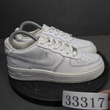 Nike Air Force 1 Shoes Youth Size 5.5Y White Leather Low Top Sneakers DH2920-111
