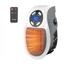 GiveBest 450W Programmable Space Heater with LED Display, Remote, Wall Outlet El
