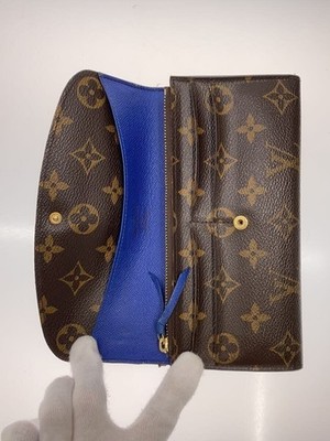 Louis Vuitton Emilie Monogram Long Wallet Brown M60138 LV Auth From Japan