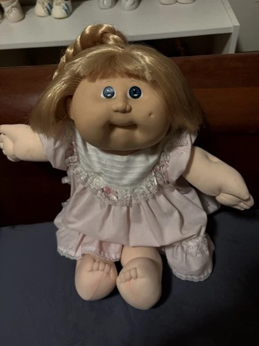Cabbagepatch 1988 Hm3 Blonde Grow Hair Doll In Great Vintage Condition Blue Eyes