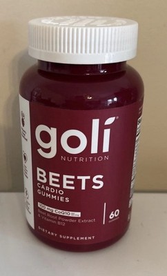 Goli Nutritional Supplement, Beets Cardio Gummy - 60 Count - 100mg CoQ10