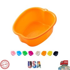 Durable Plastic Foot Bath Basin with Hanging Design - Relax  Pamper Your Feet