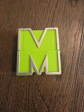 Alpha Bots Letter M Yellow Green Silver Robot Alphabet Transformers
