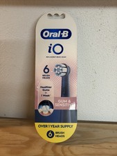 Oral B Io Gum And Sensitive Brush Heads - 6 Pack - Black SEALED