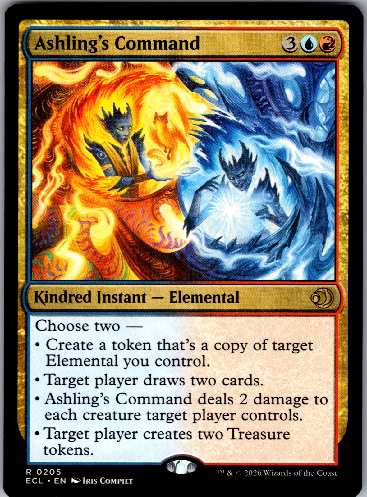 ASHLING'S COMMAND mtg NM-M Lorwyn Eclipsed 1 Rare