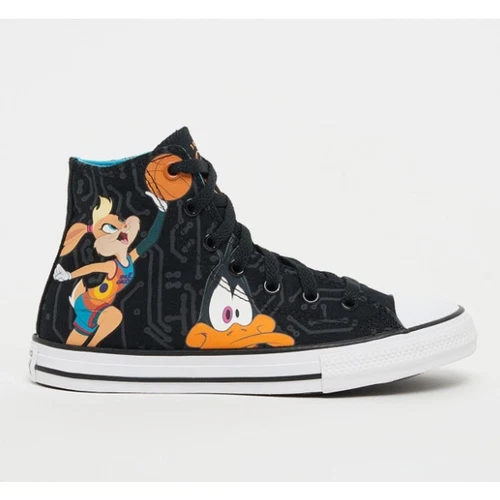 Scarpe alte Converse x Space Jam Chuck Taylor All Star nere giovani taglia US 2 5