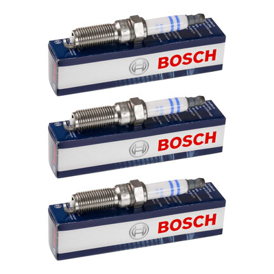 3x BOSCH Zündkerze für Ford Puma CF7 J2K 1.0 FlexiFuel C-Max II DXA/CB7