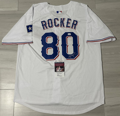 応援グッズ vtg 90s Texas Rangers 33 Canseco JERSEY Jose Canseco Autographed Pro Style Texas Baseball Jersey