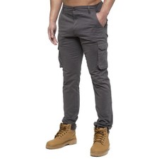 Enzo Mens Cargo Combat Trousers Chino Cotton Denim Jeans Casual Work Wear Pants