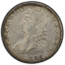 1808 PCGS VF Details Capped Bust Half Dollar (O-105) Silver Coin Extra Fine