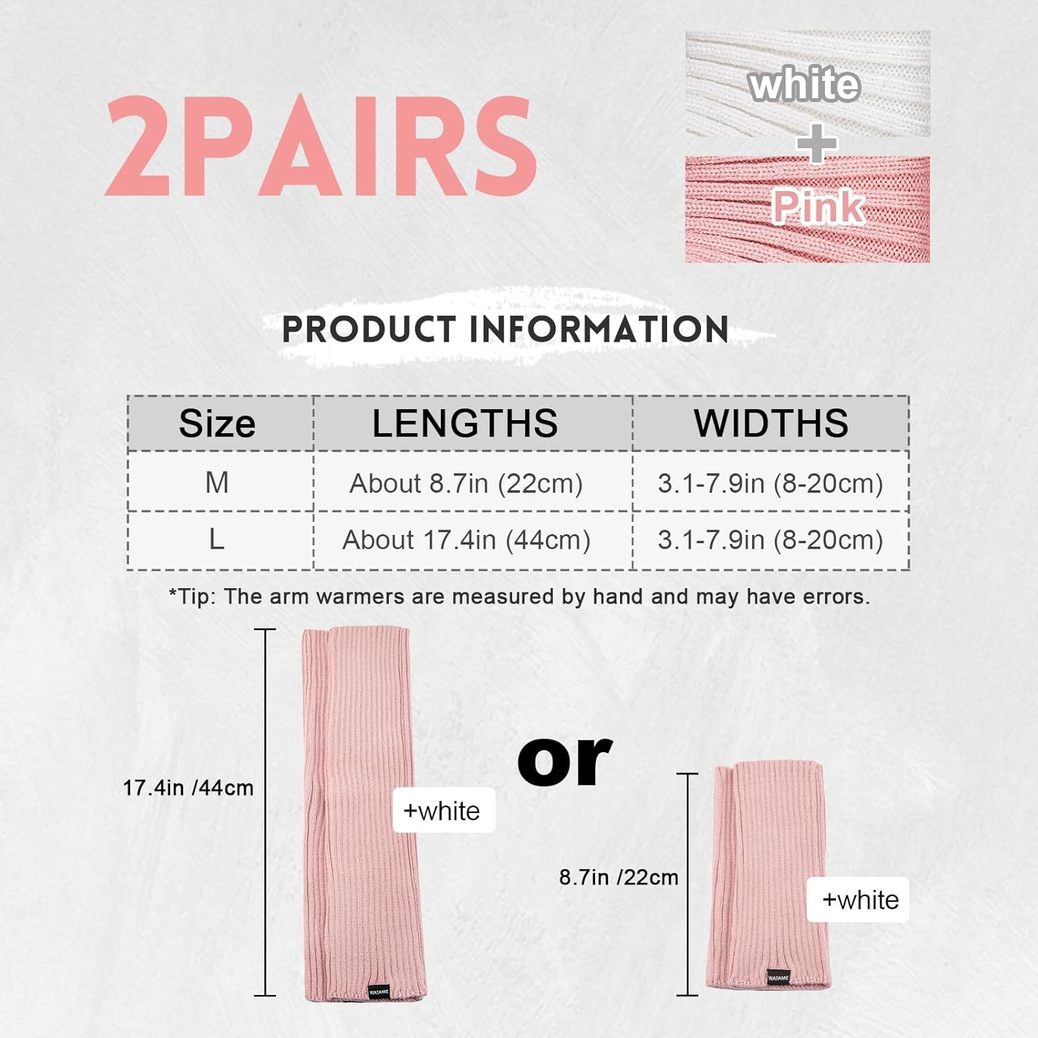 Arm Warmers Women Winter Long Fingerless Gloves Knitted Wrist Warmers with Thumb