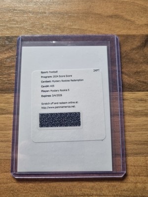 2024 Panini Score Football Mystery Rookie 5 Redemption #405 SSP  