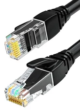7ft 10ft CAT6 Ethernet Patch Cable RJ45 LAN Network Cord Black