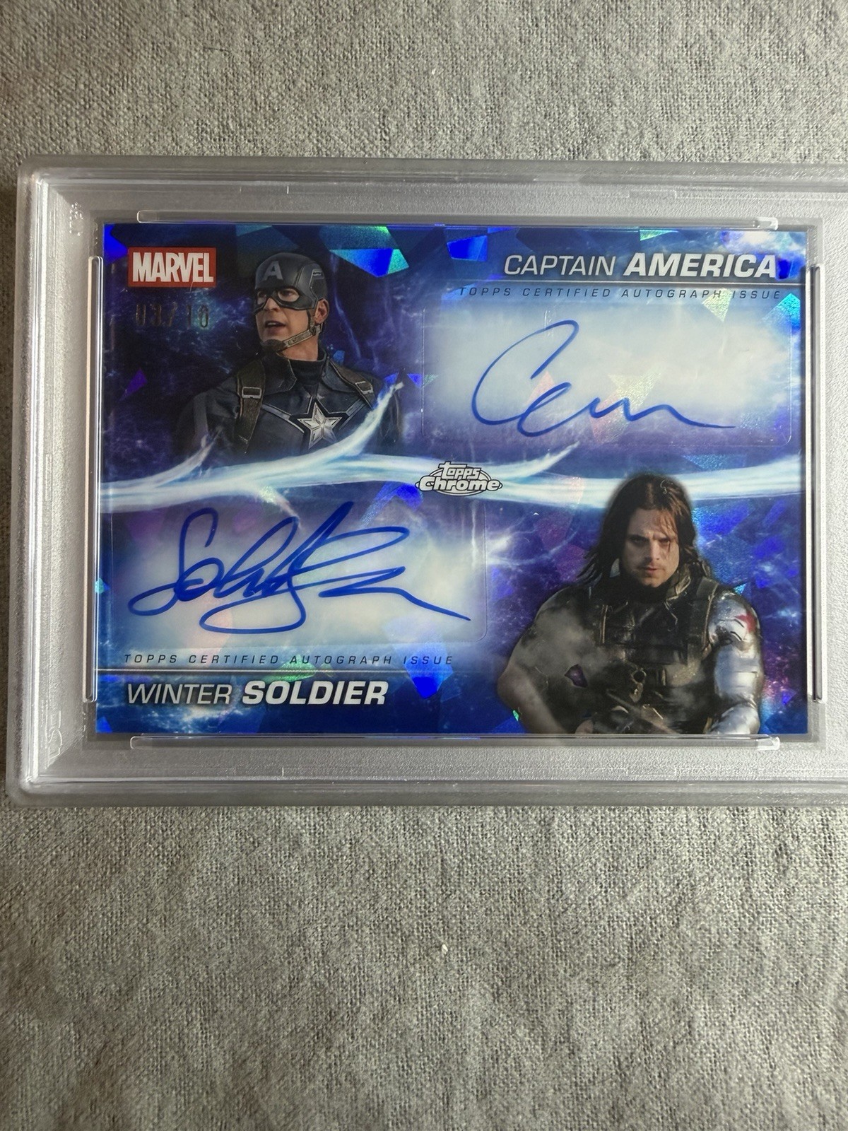 2025 Marvel Studios Sapphire Chris Evans/Captain America Winter Soldier Auto /10 view 4