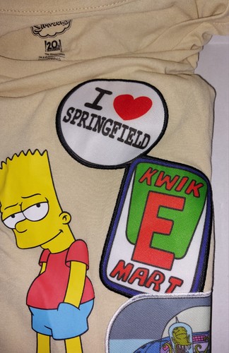 Maglietta grafica Bart Simpson Simpsons Springfield Kwik E Mart Krusty Burger XL - Foto 11 di 21