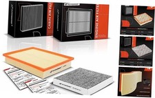 2-PC Engine  Cabin Air Filter with Activated Carbon Compatible with Toyota
