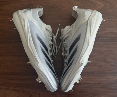 #ad #ad Adidas Adizero Electric S Men#x27;s Size 14 Silver Metal Baseball Cleats JS2994 $40.00