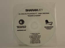 SHARAM JEY AND LOU LOU PLAYERS AGAIN AND AGAIN (H1) 9 Track Promo CD Single incl