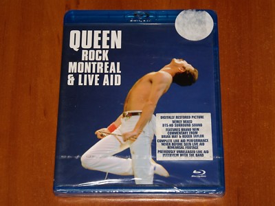 QUEEN FREDDIE MERCURY ROCK MONTREAL CONCERT 1981 & LIVE AID 25-TRACK BLU-RAY New