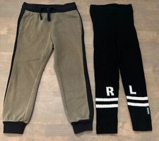 Nununu Wool Leggings, H M Sweatpants Size 4-5 Green Black Unisex, Girl, Boy