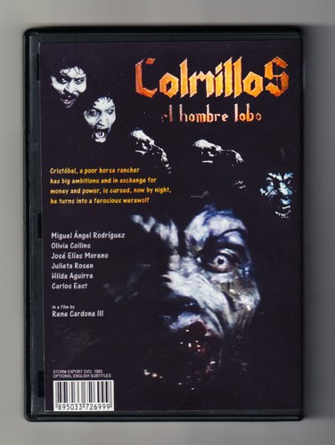 Rene Cardona III FANGS OF THE WEREWOLF (1993) Mexican Werewolf Flick English sub - Picture 2 of 2